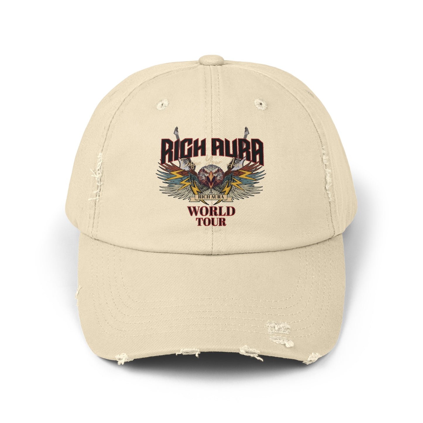 Rich Aura - World Tour Distressed Cap - Black
