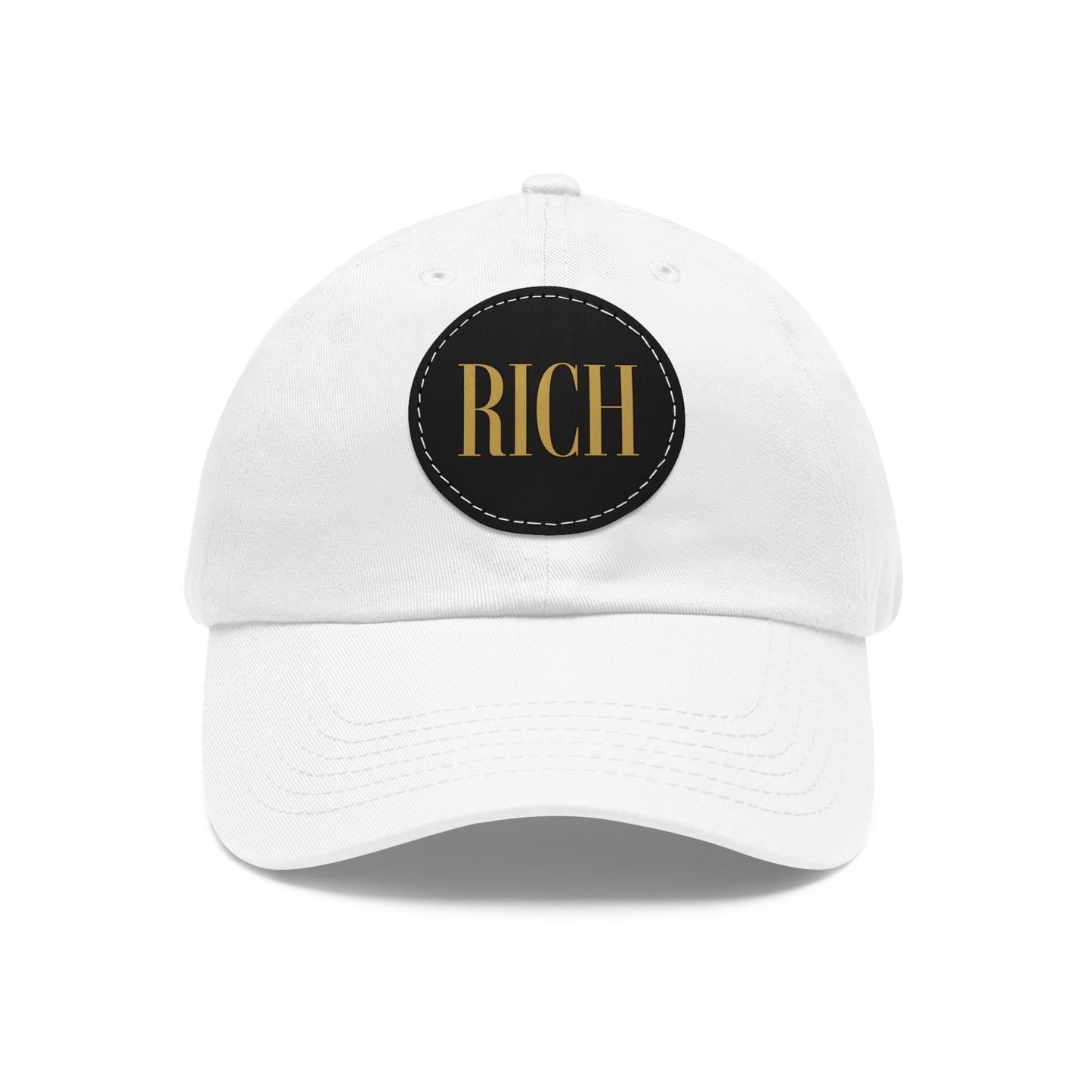 Rich Aura - Rich Dad Hat w/ Leather Patch (Round)