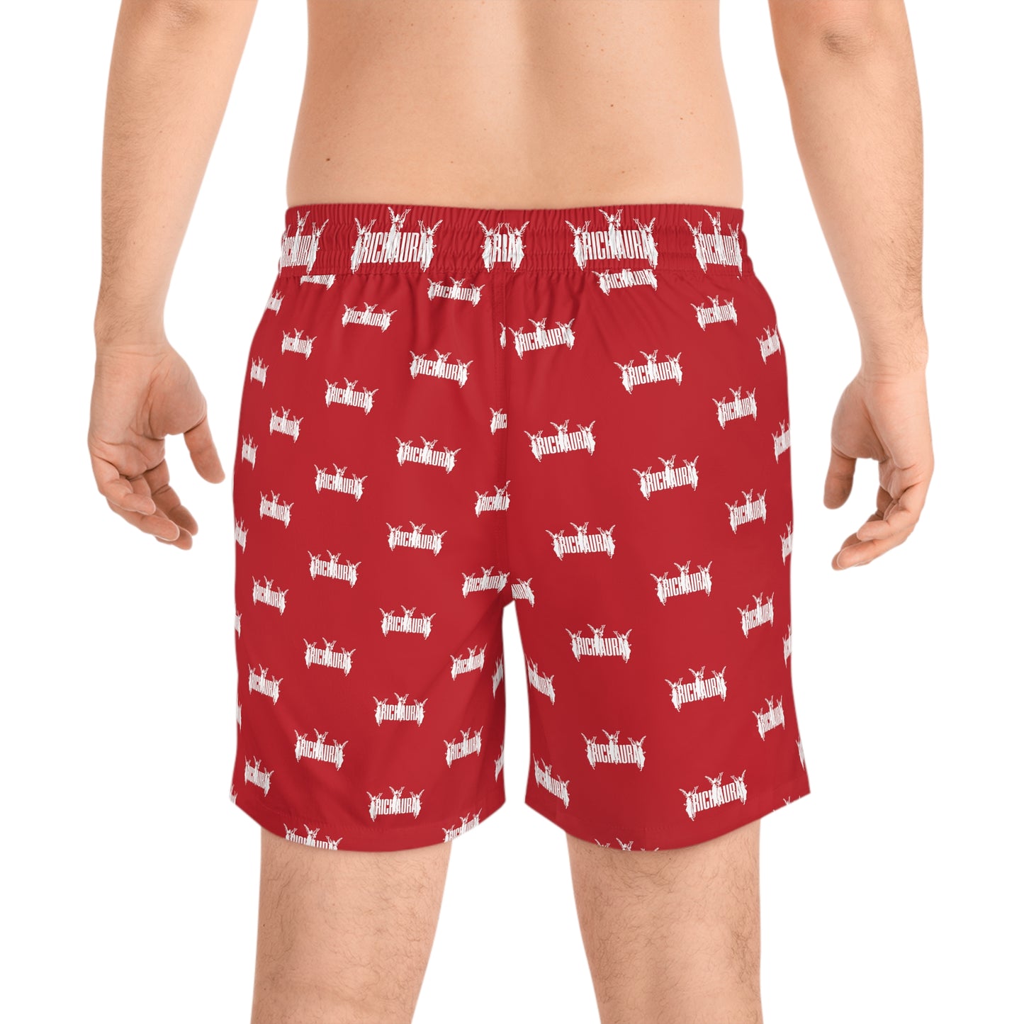 Rich Aura Swim Shorts - Rich Red