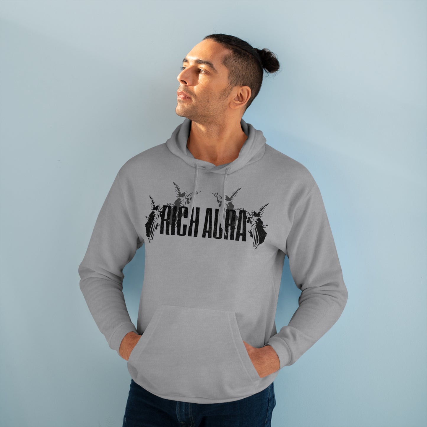 Rich Aura - Light v. Dark Pullover Hoodie - Black