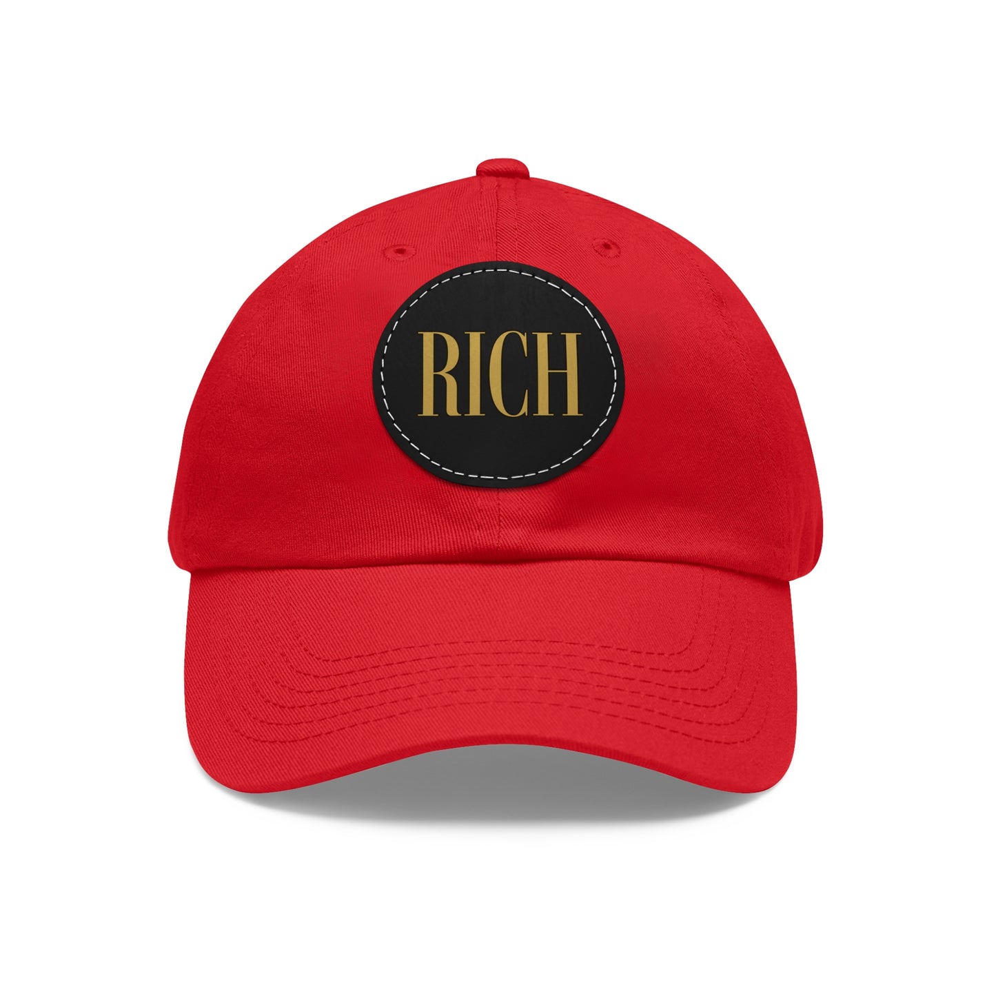 Rich Aura - Rich Dad Hat w/ Leather Patch (Round)