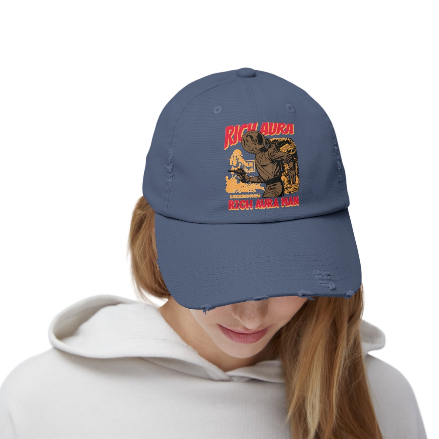 Rich Aura - Rich Aura Man Distressed Cap