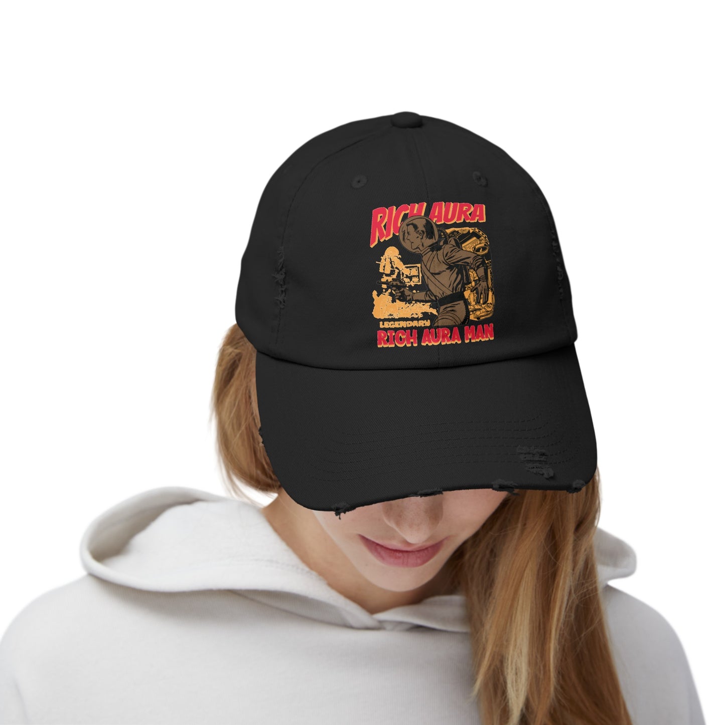 Rich Aura - Rich Aura Man Distressed Cap