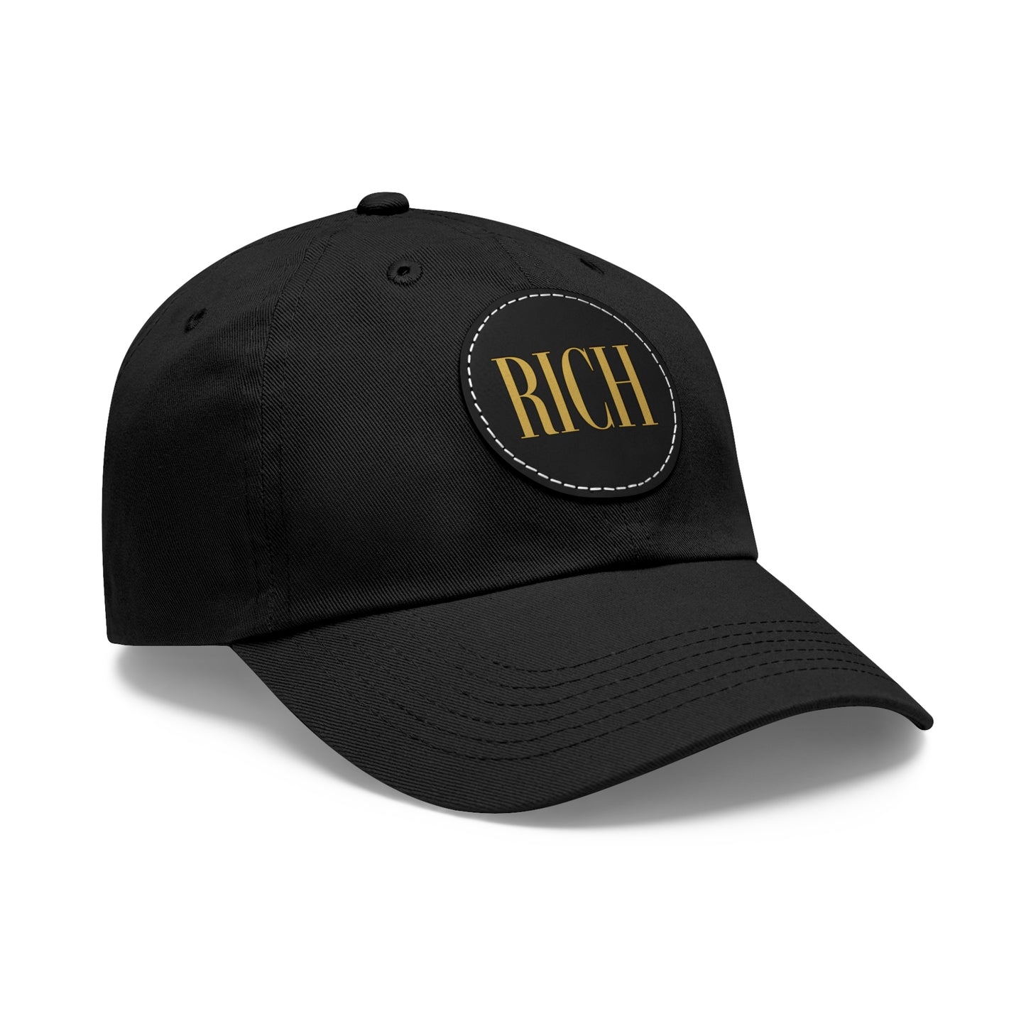 Rich Aura - Rich Dad Hat w/ Leather Patch (Round)