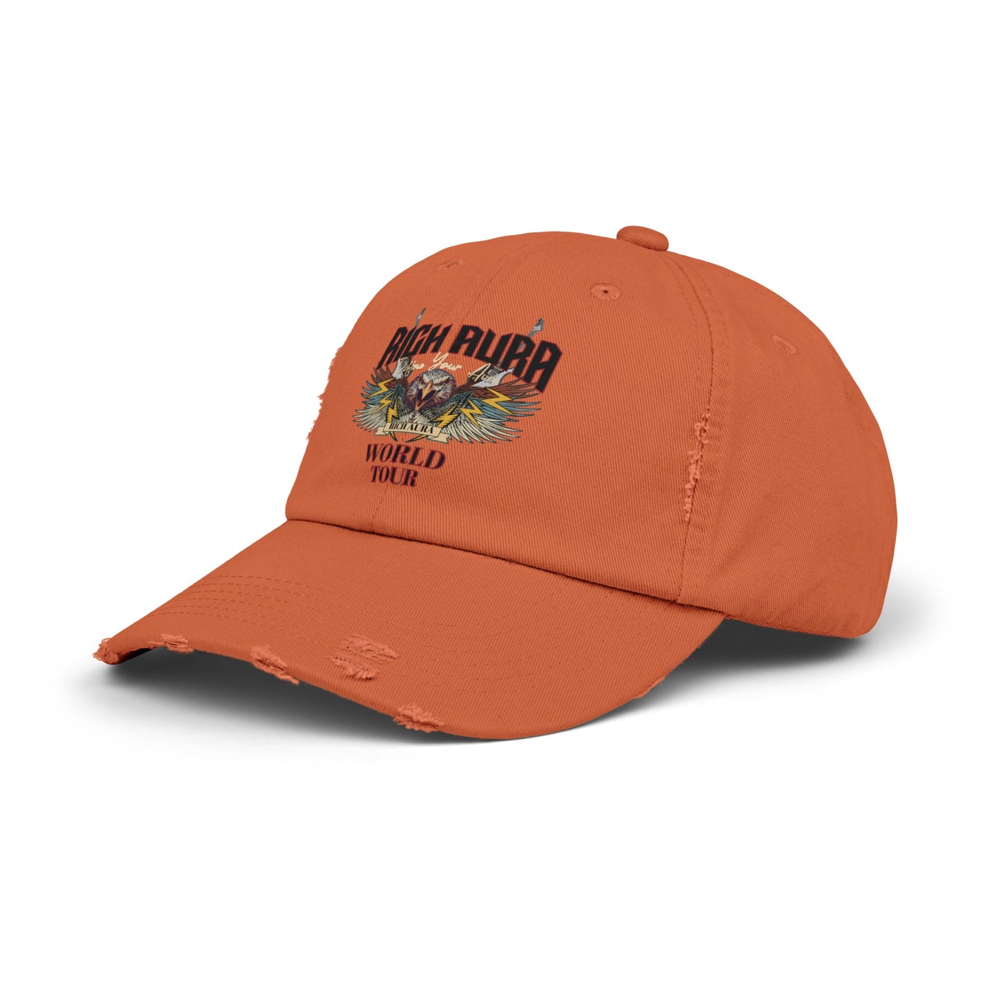 Rich Aura - World Tour Distressed Cap - Black