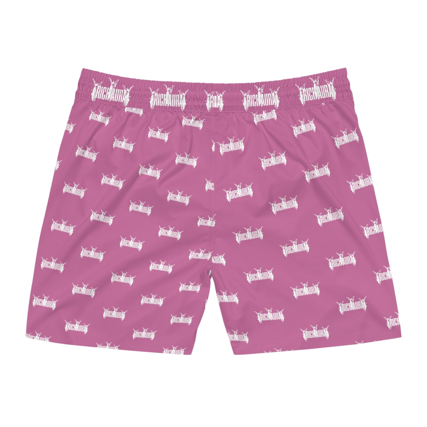 Rich Aura Swim Shorts - Light Pink