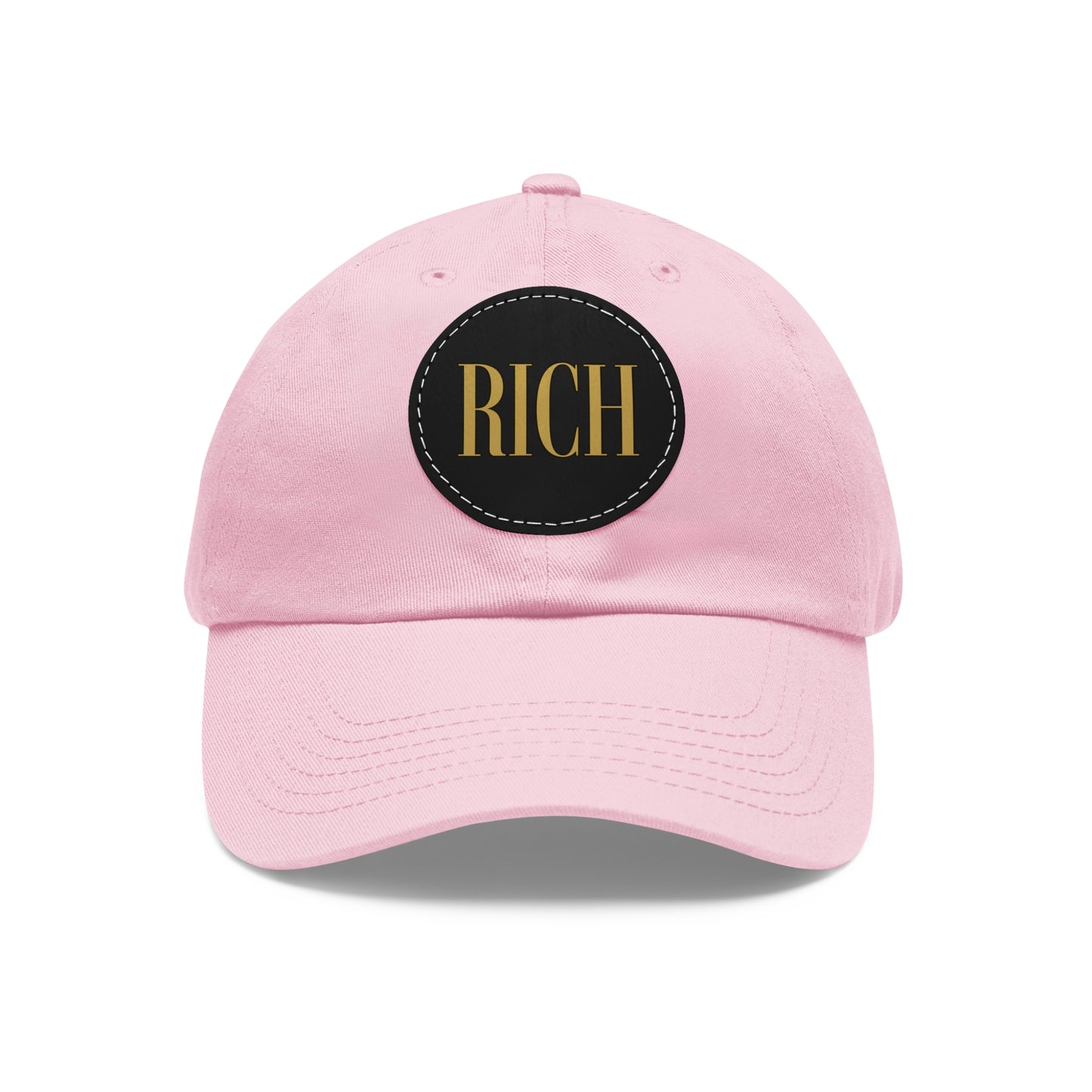 Rich Aura - Rich Dad Hat w/ Leather Patch (Round)