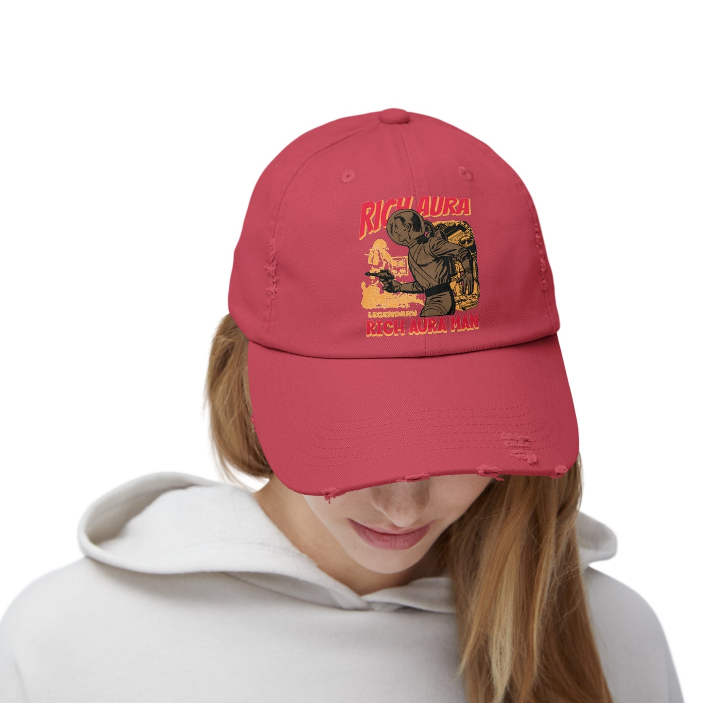 Rich Aura - Rich Aura Man Distressed Cap