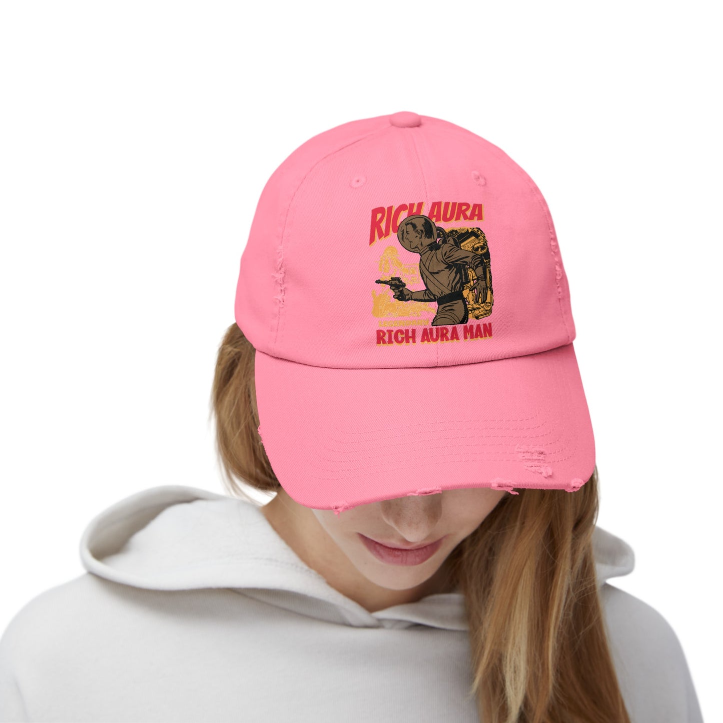 Rich Aura - Rich Aura Man Distressed Cap