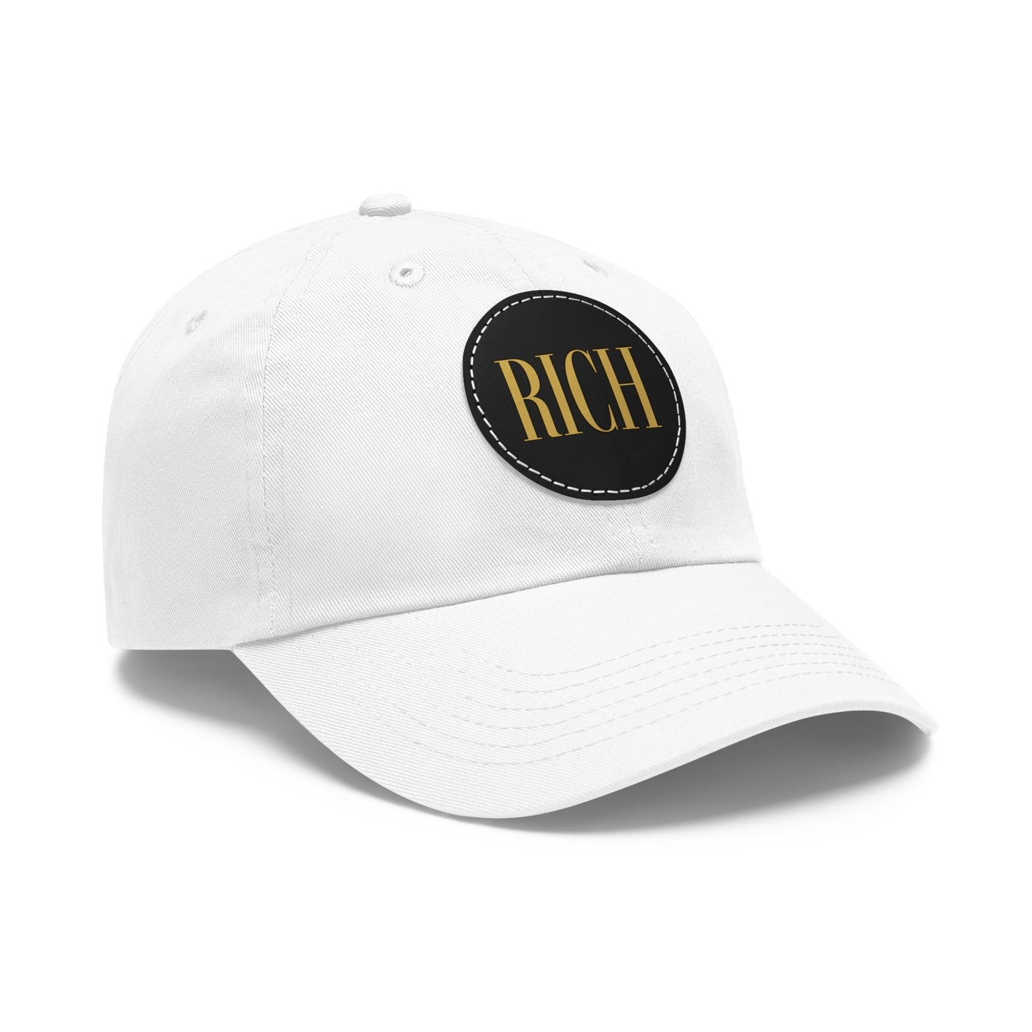 Rich Aura - Rich Dad Hat w/ Leather Patch (Round)