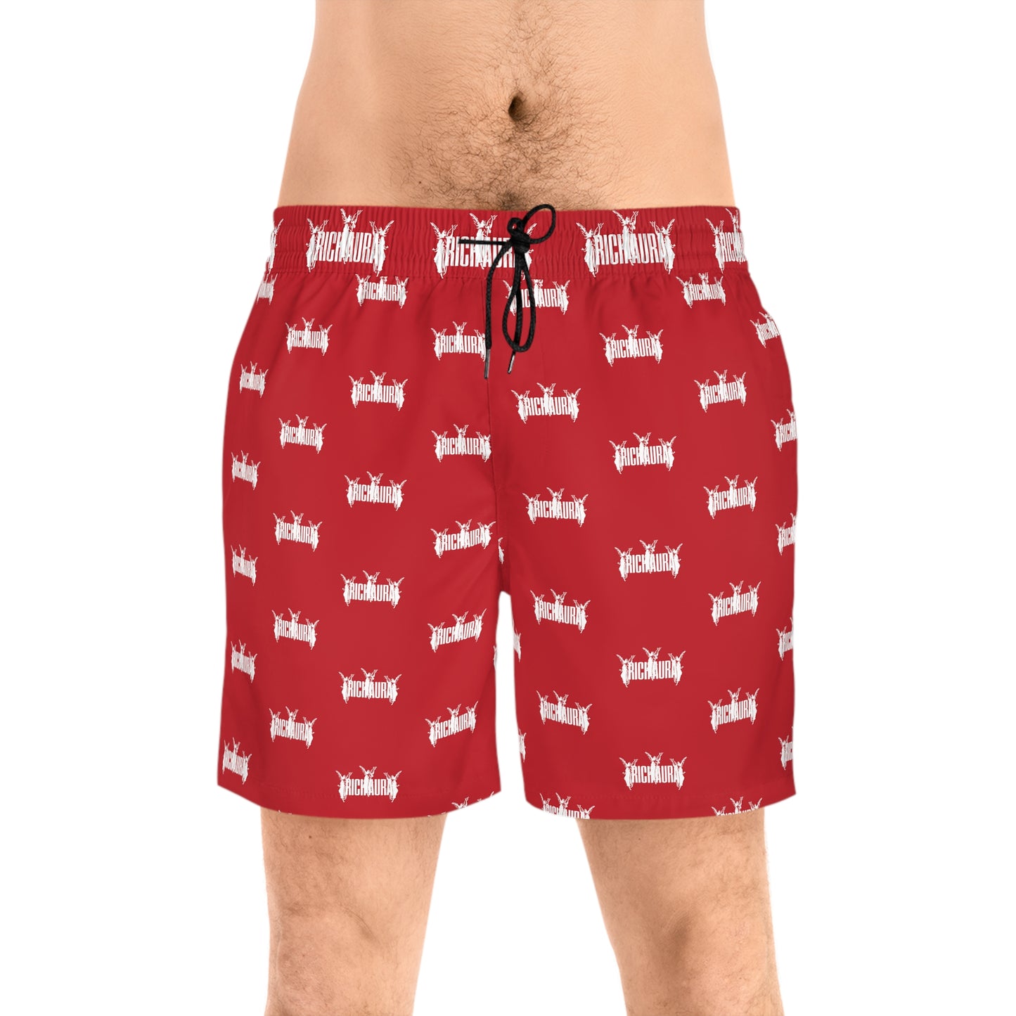 Rich Aura Swim Shorts - Rich Red