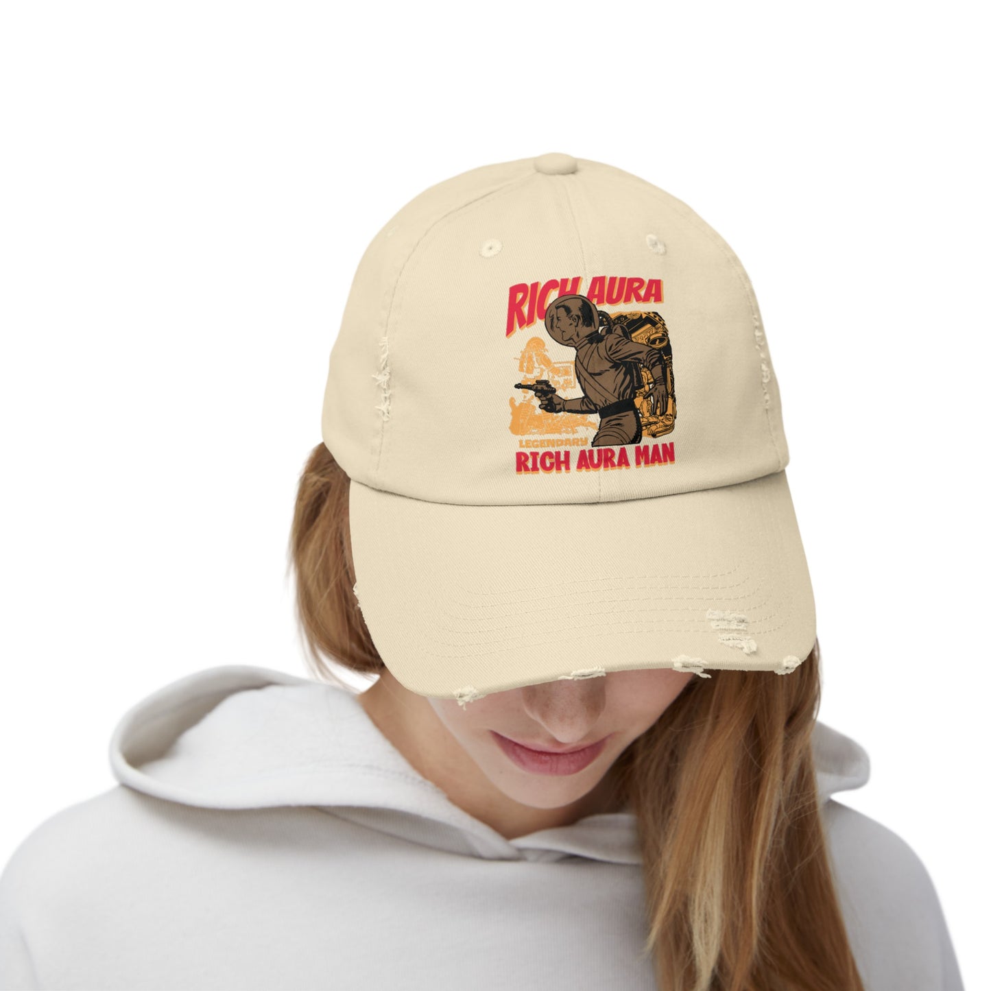 Rich Aura - Rich Aura Man Distressed Cap