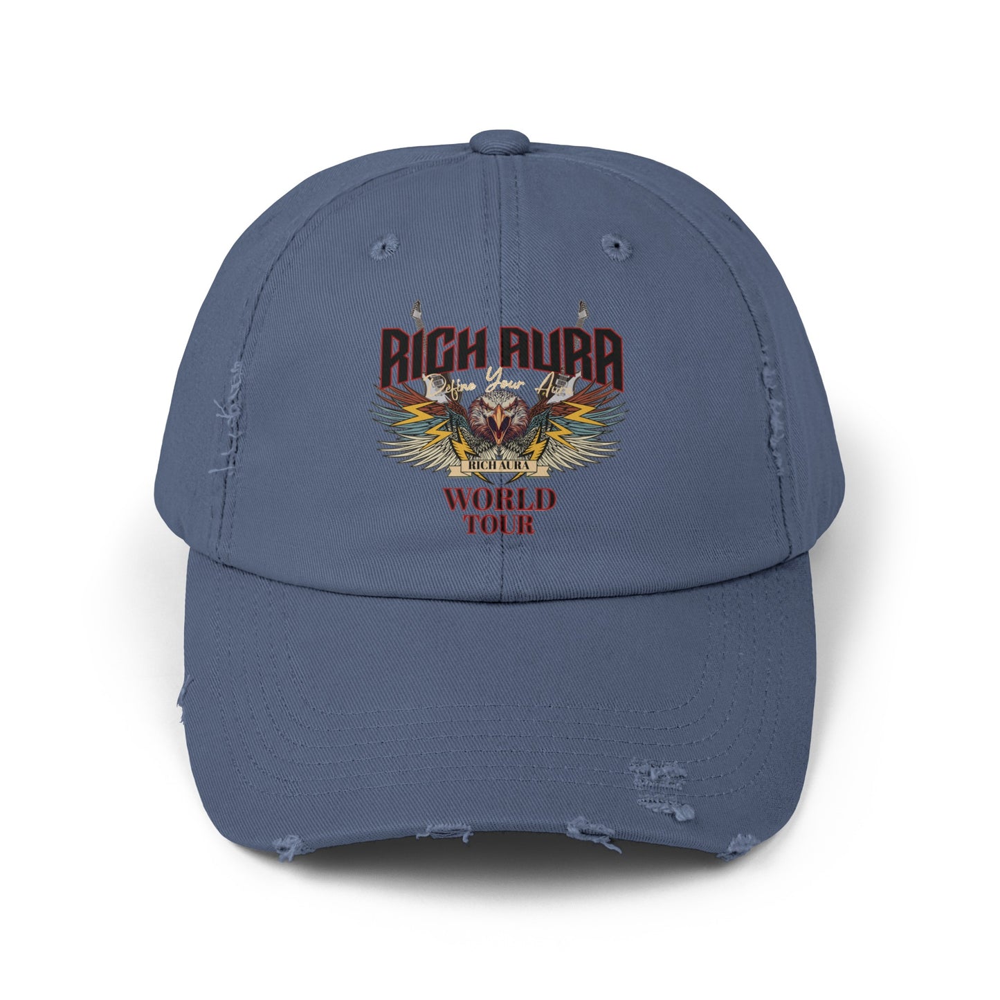 Rich Aura - World Tour Distressed Cap - Black