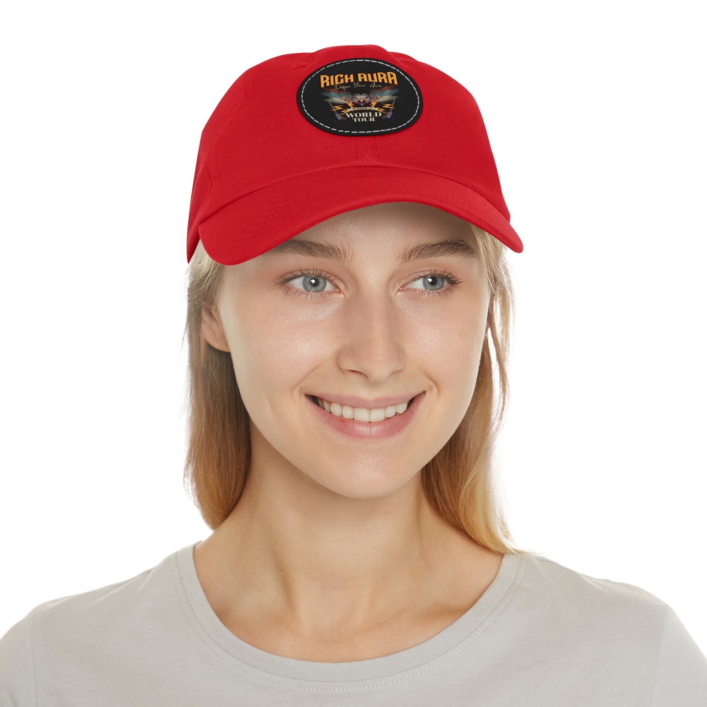 Rich Aura - World Tour Dad Hat w/ Leather Patch (Round)