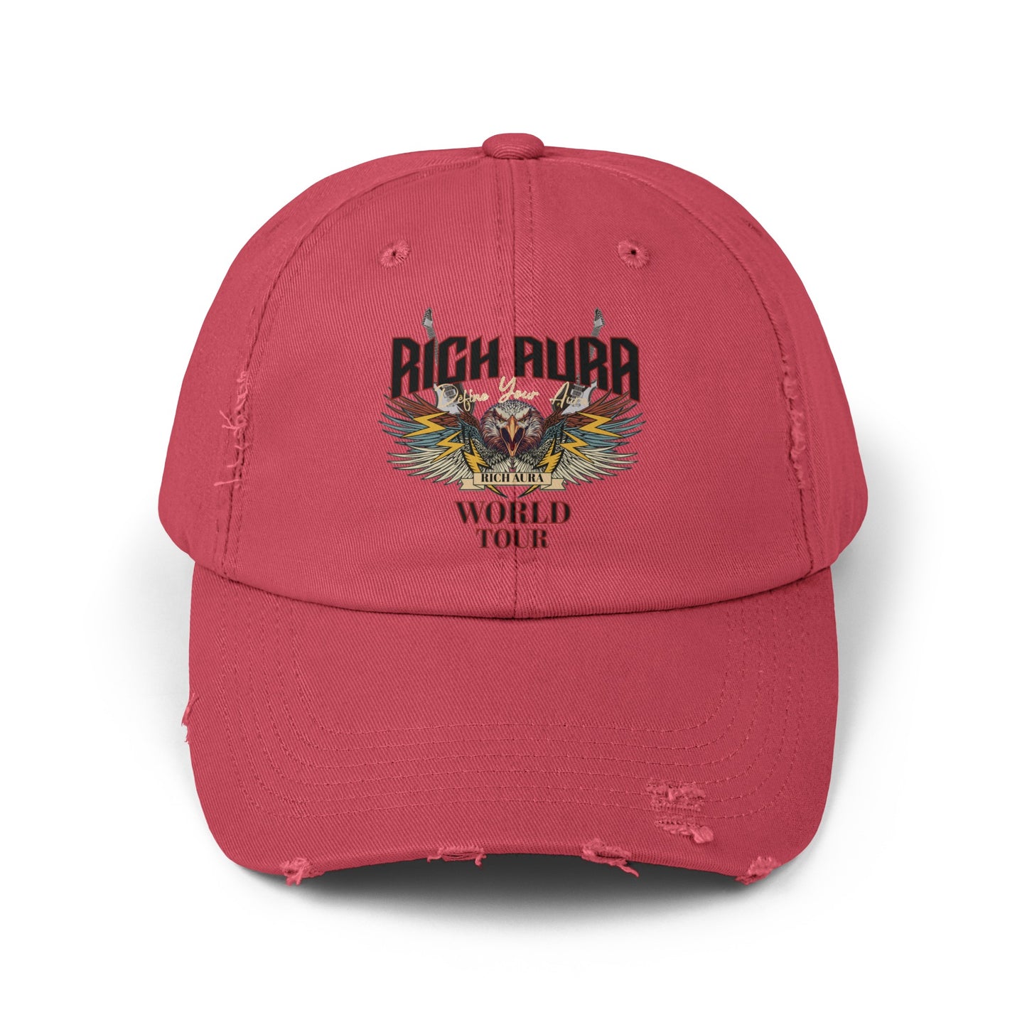 Rich Aura - World Tour Distressed Cap - Black