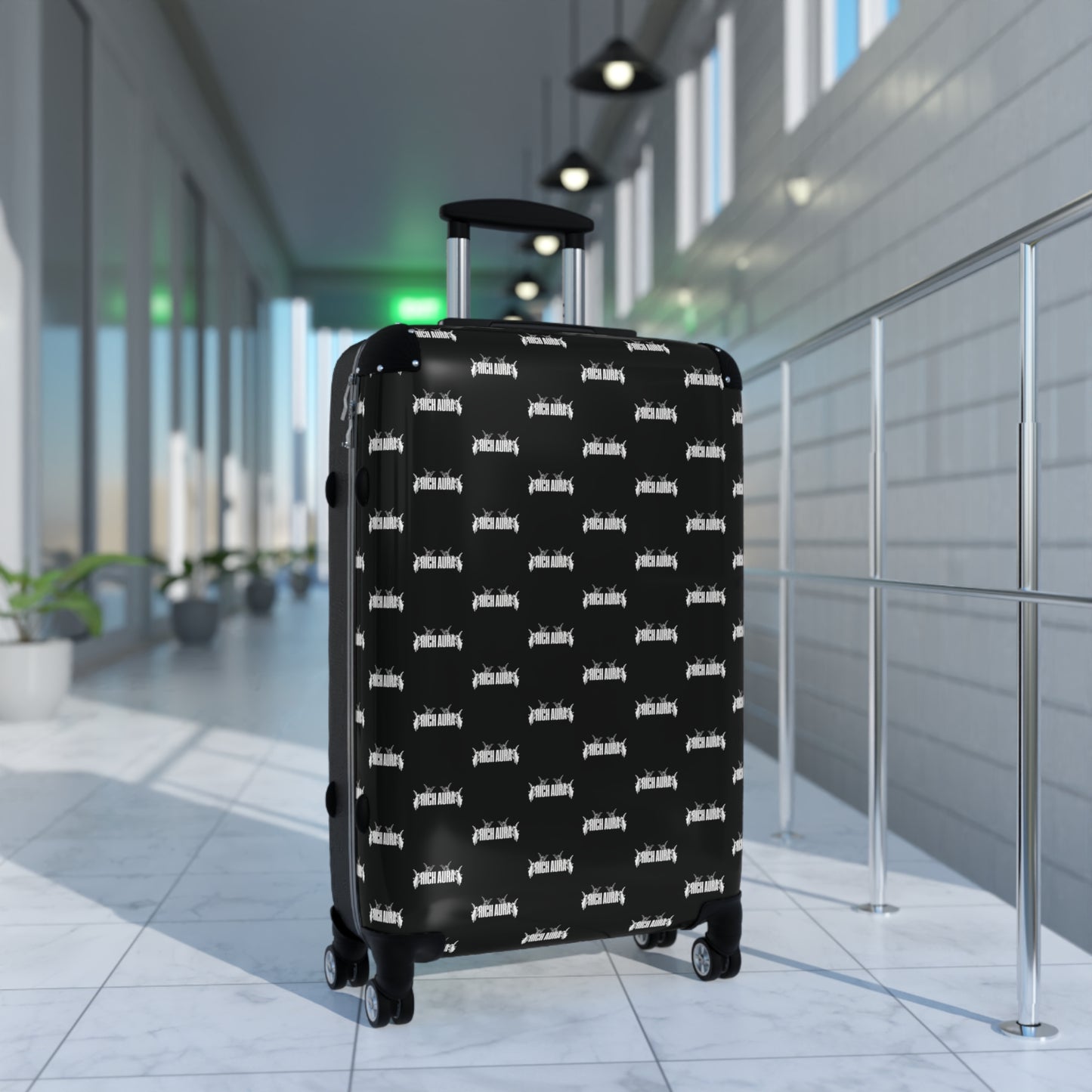 Rich Aura Light v. Dark - Black Suitcase