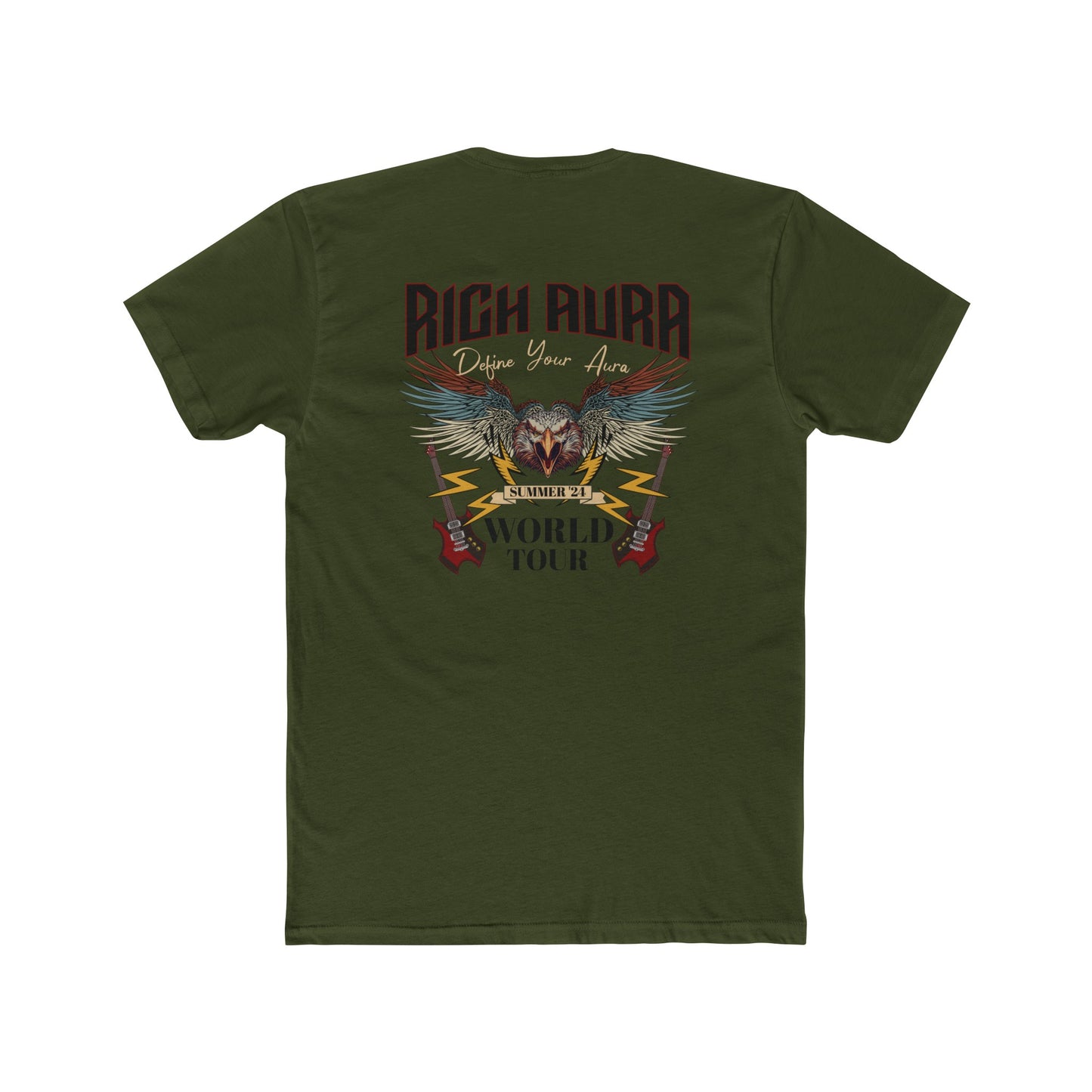 Rich Aura - World Tour Black Logo Tee