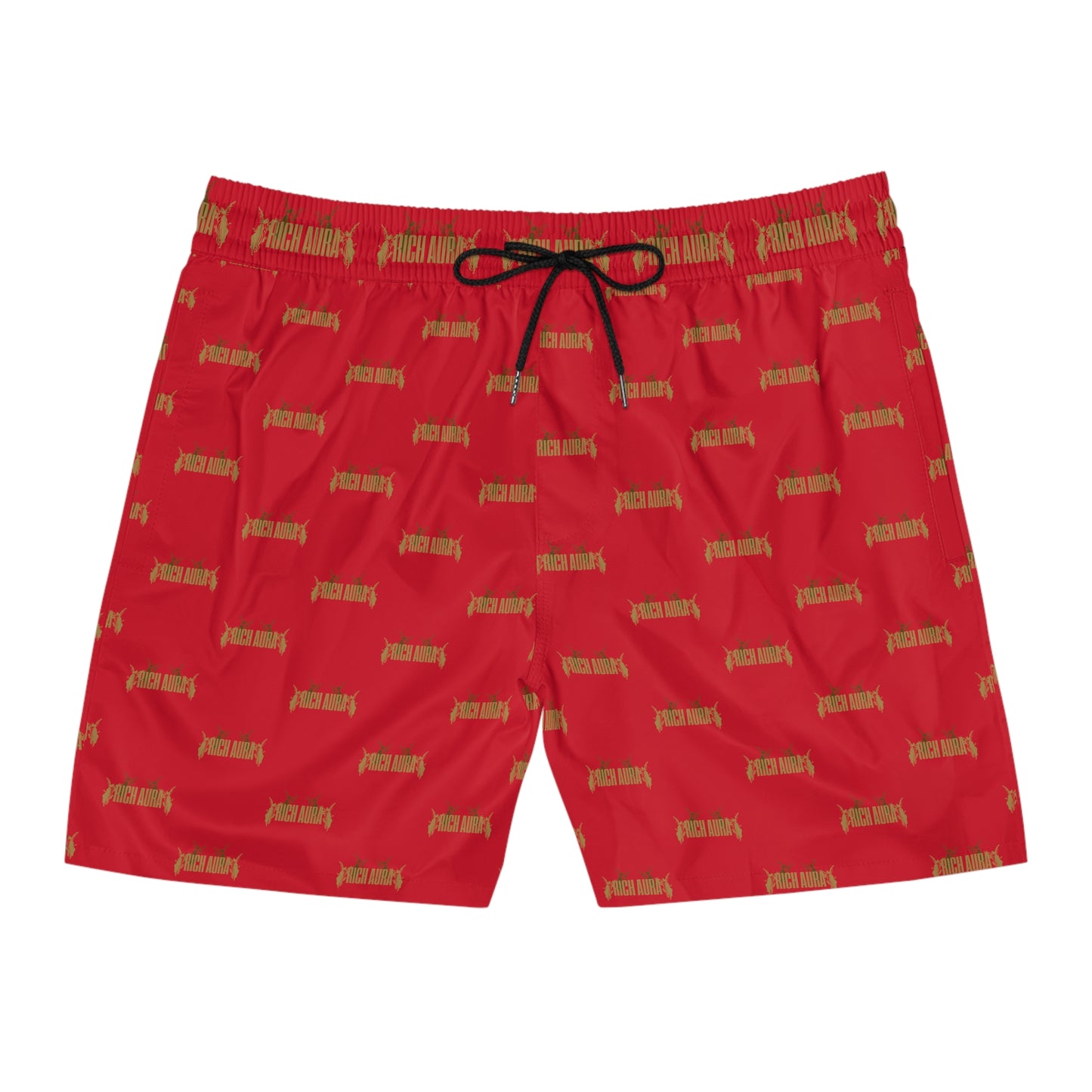 Rich Aura - Light V. Dark Swim Shorts - Rich Red