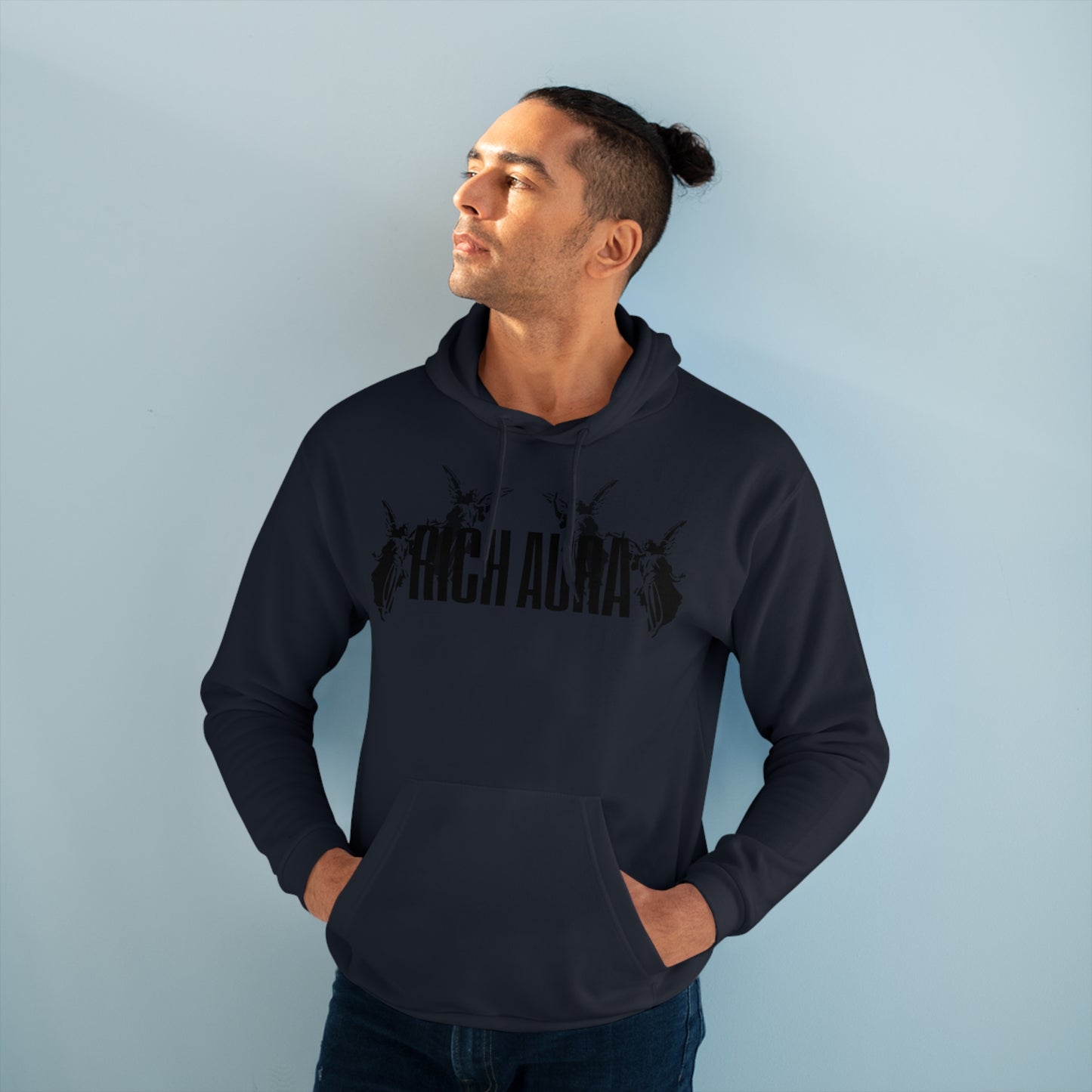 Rich Aura - Light v. Dark Pullover Hoodie - Black