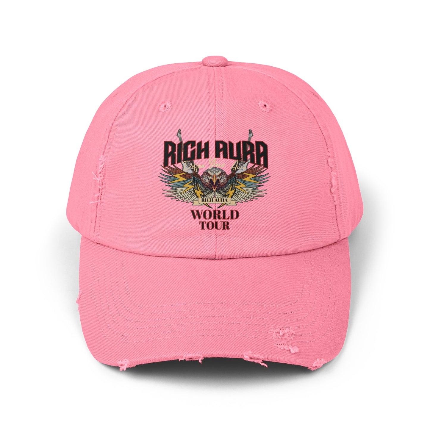 Rich Aura - World Tour Distressed Cap - Black
