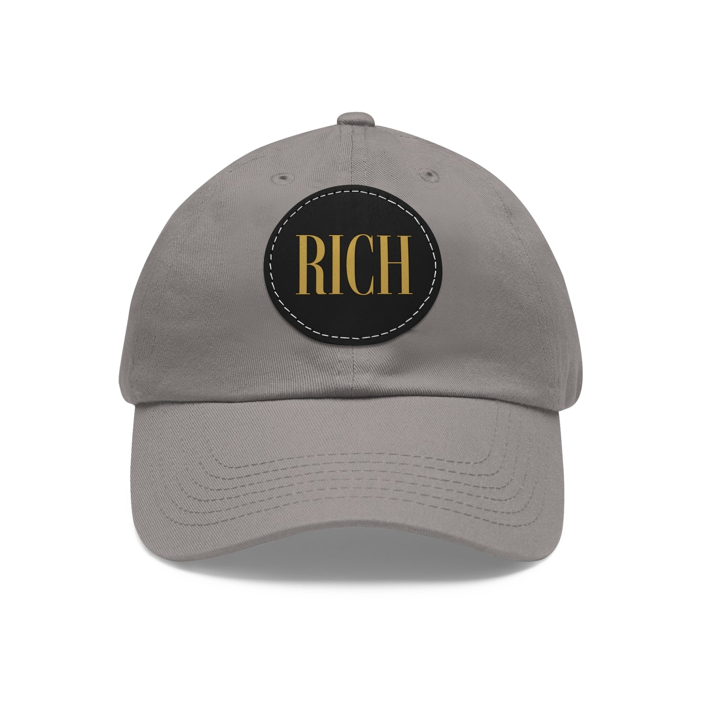 Rich Aura - Rich Dad Hat w/ Leather Patch (Round)