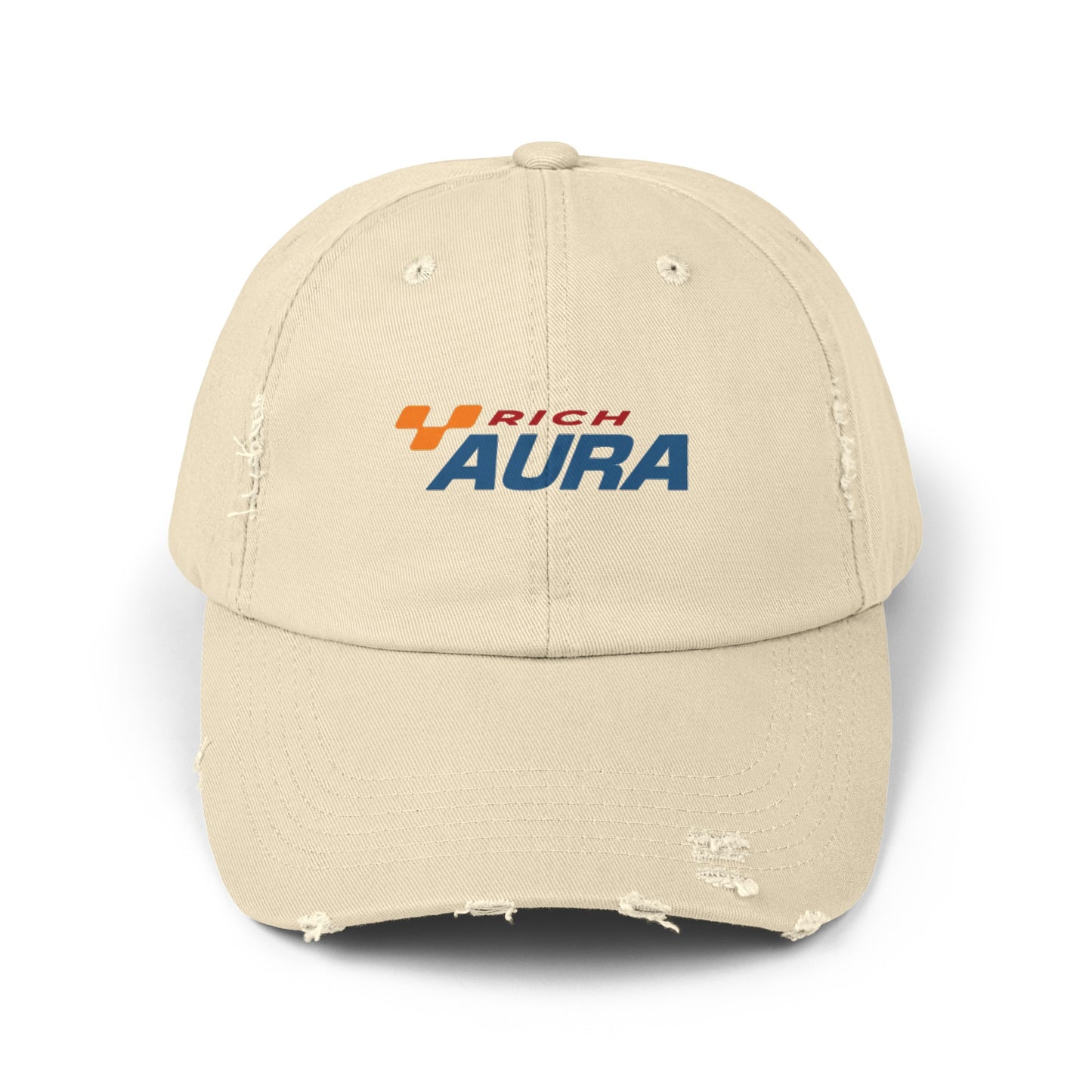 Rich Aura - Rich Racing Distressed Cap _ Blue