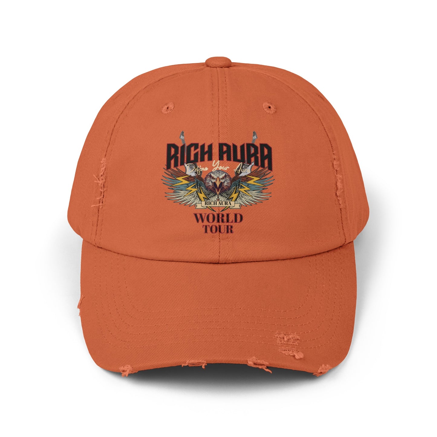 Rich Aura - World Tour Distressed Cap - Black
