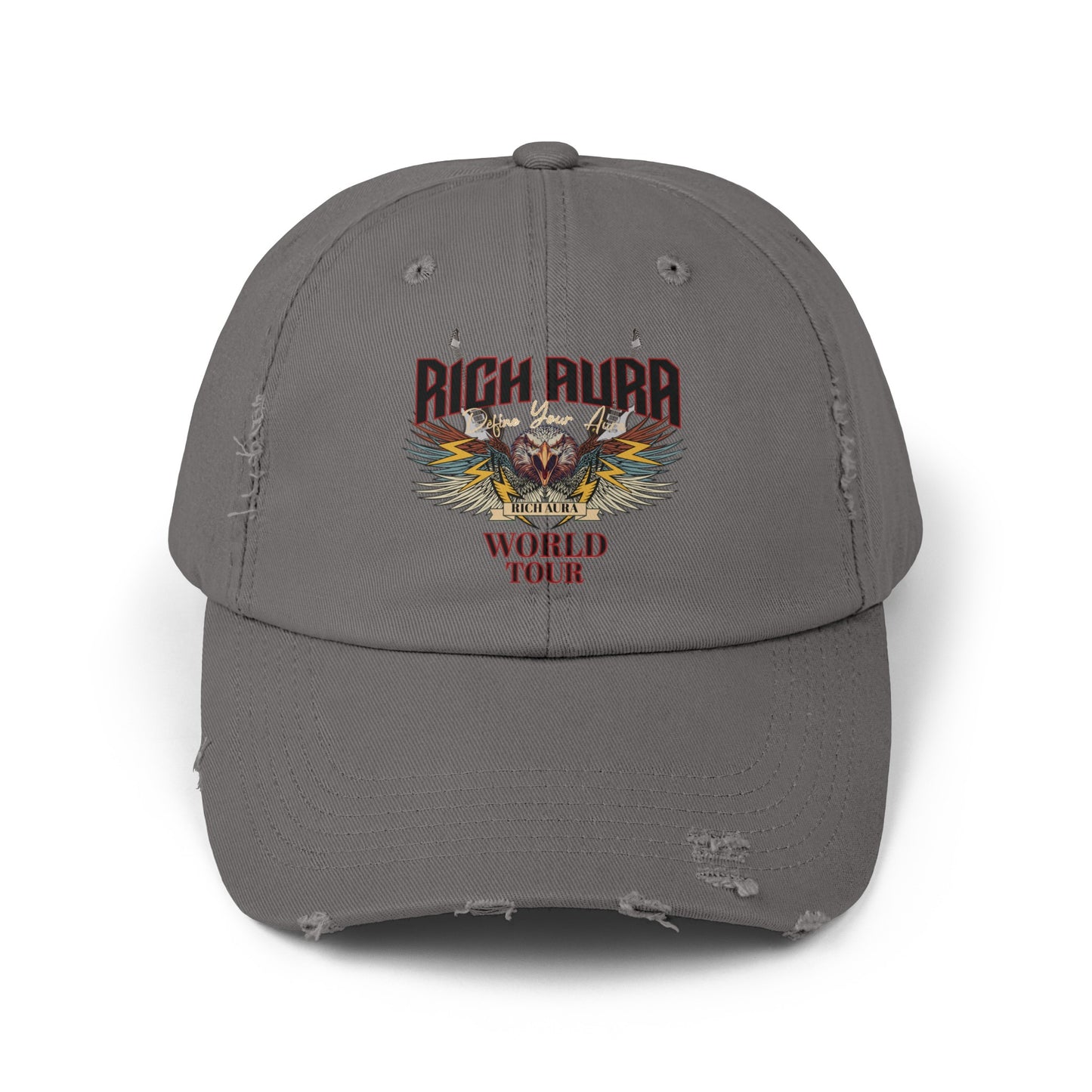 Rich Aura - World Tour Distressed Cap - Black