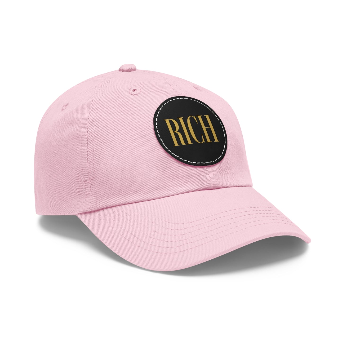 Rich Aura - Rich Dad Hat w/ Leather Patch (Round)