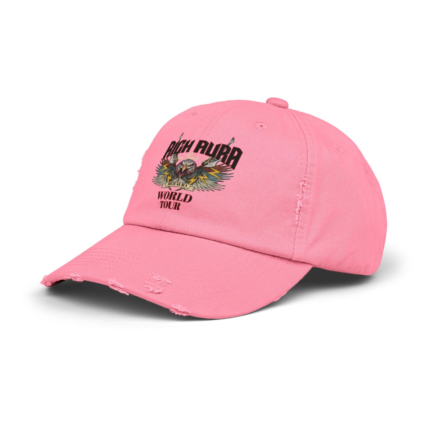Rich Aura - World Tour Distressed Cap - Black
