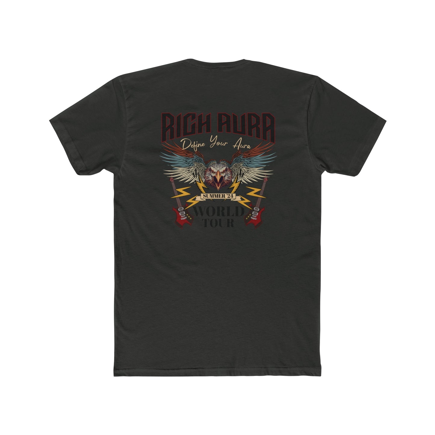 Rich Aura - World Tour Black Logo Tee