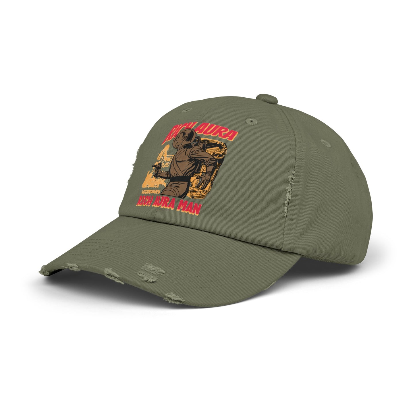 Rich Aura - Rich Aura Man Distressed Cap