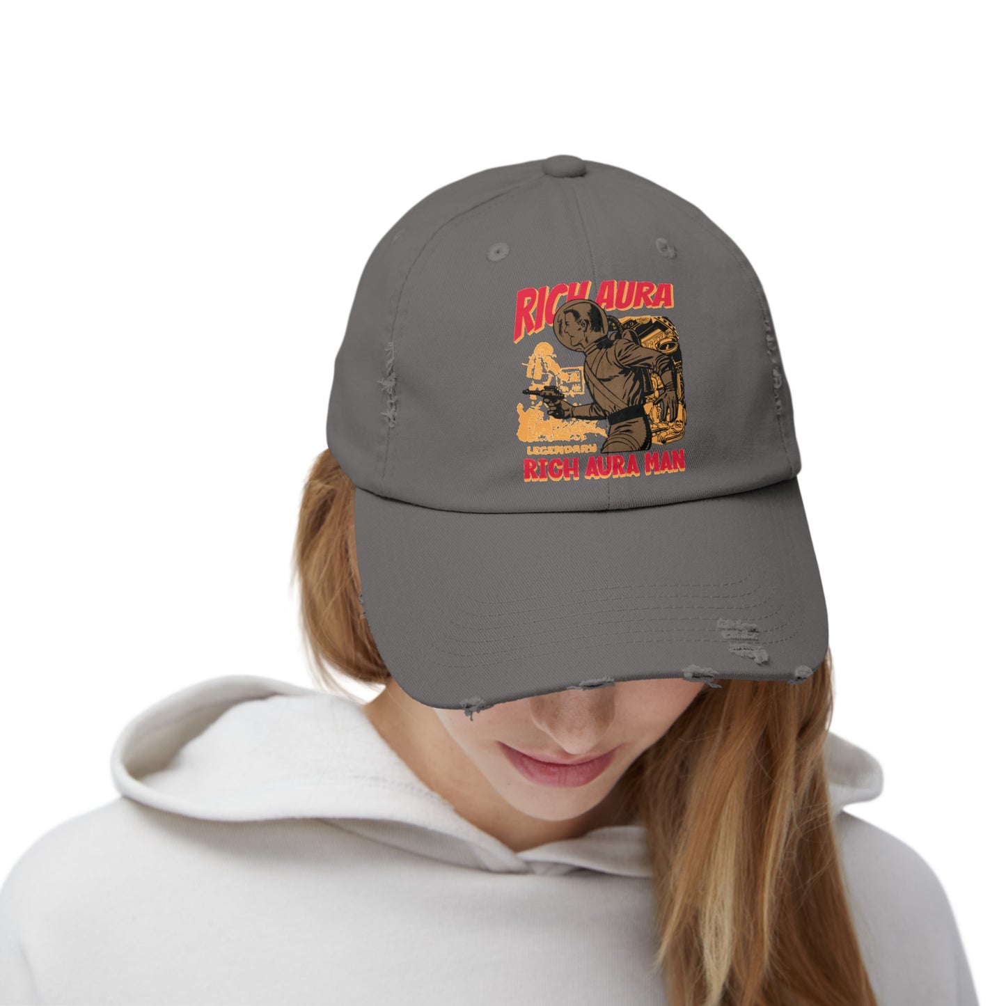 Rich Aura - Rich Aura Man Distressed Cap