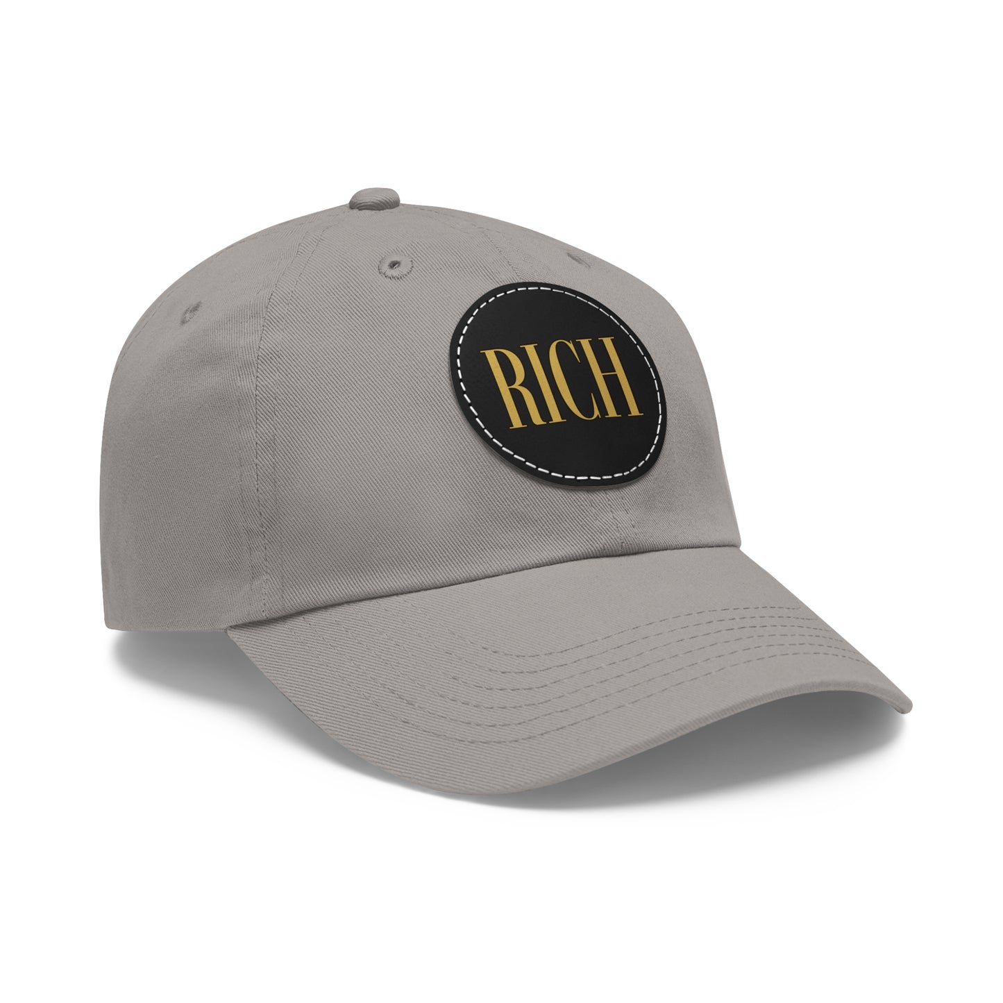 Rich Aura - Rich Dad Hat w/ Leather Patch (Round)