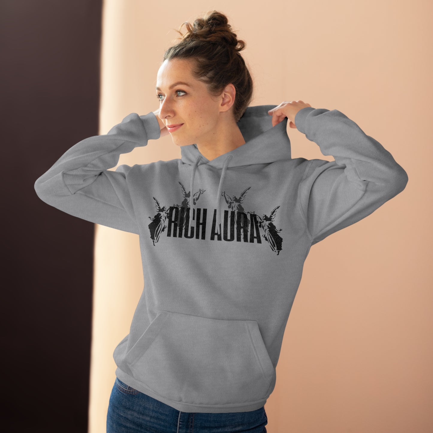 Rich Aura - Light v. Dark Pullover Hoodie - Black