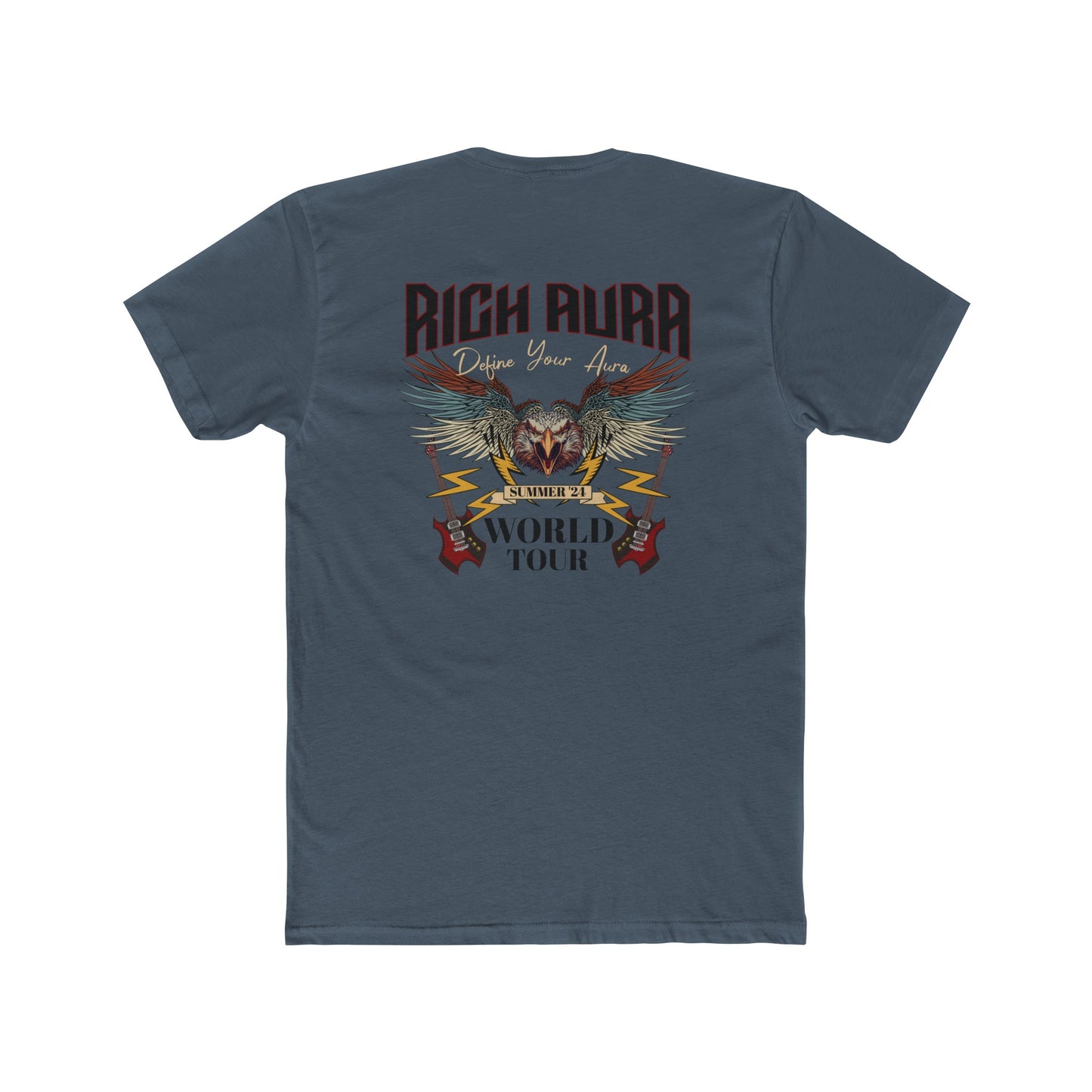 Rich Aura - World Tour Black Logo Tee
