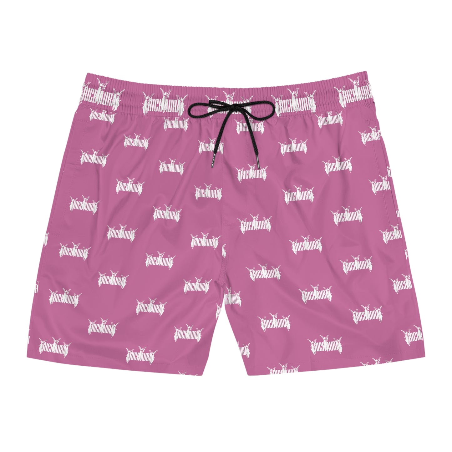 Rich Aura Swim Shorts - Light Pink