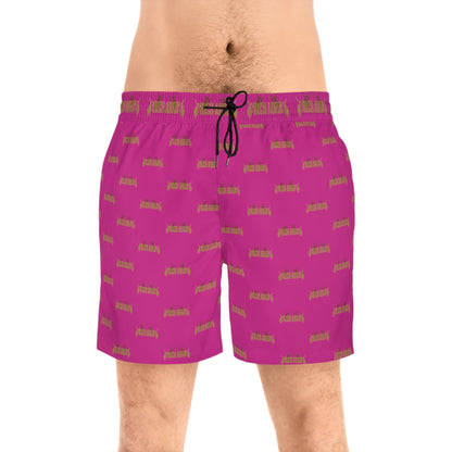 Rich Aura - Light V. Dark Swim Shorts - Rich Pink