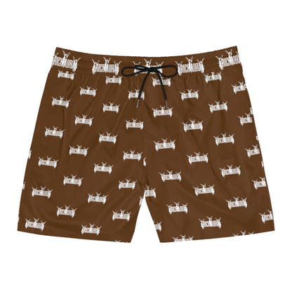 Rich Aura Swim Shorts - Brown