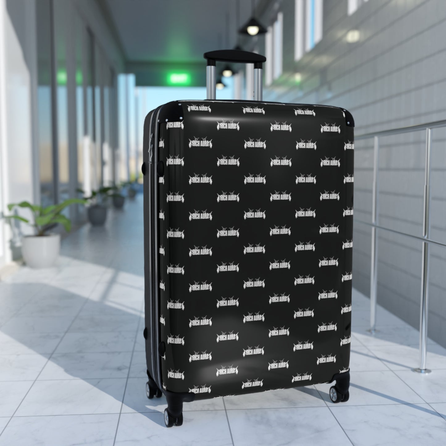 Rich Aura Light v. Dark - Black Suitcase