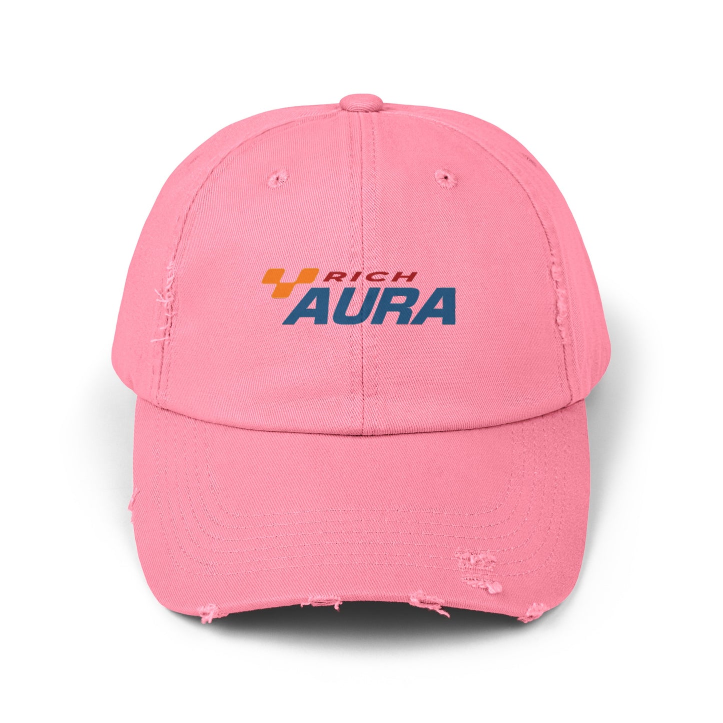 Rich Aura - Rich Racing Distressed Cap _ Blue