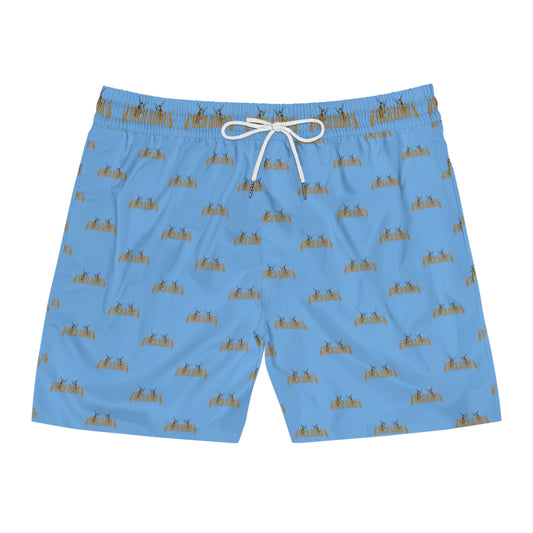 Rich Aura - Light V. Dark Swim Shorts - Sky Blue