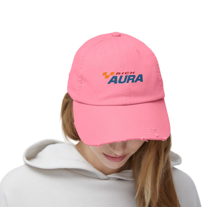 Rich Aura - Rich Racing Distressed Cap _ Blue