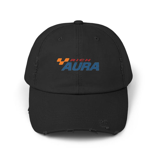 Rich Aura - Rich Racing Distressed Cap _ Blue