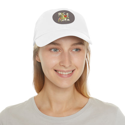 Rich Aura - Rich Love Dad Hat w/ Leather Patch (Round)