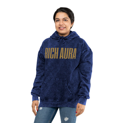 Rich Aura Original Aura - Gold Mineral Wash Hoodie