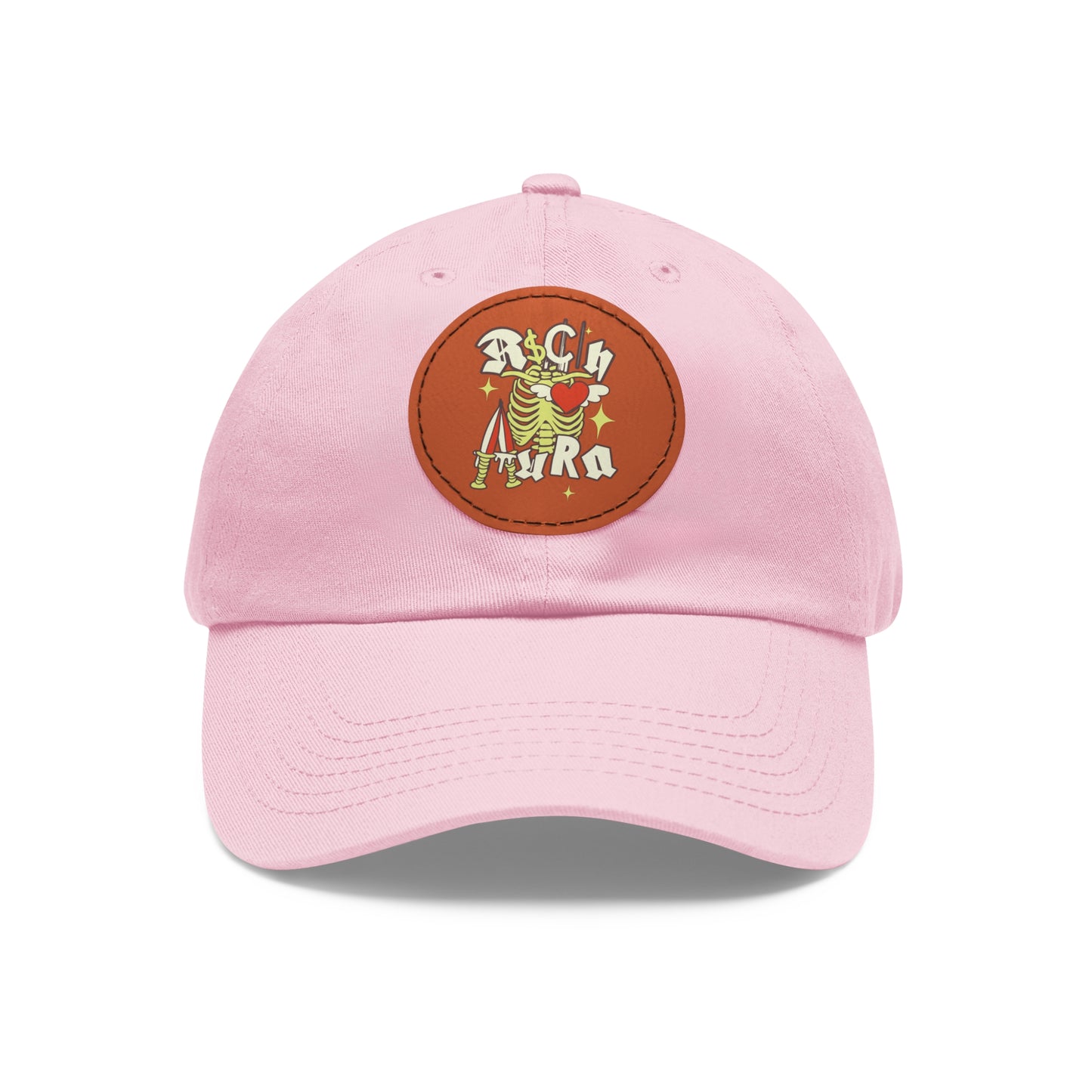 Rich Aura - Rich Love Dad Hat w/ Leather Patch (Round)