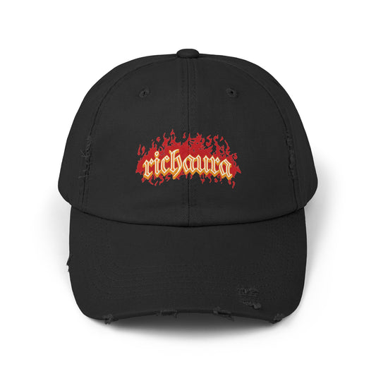 Rich Aura Flame Distressed Cap