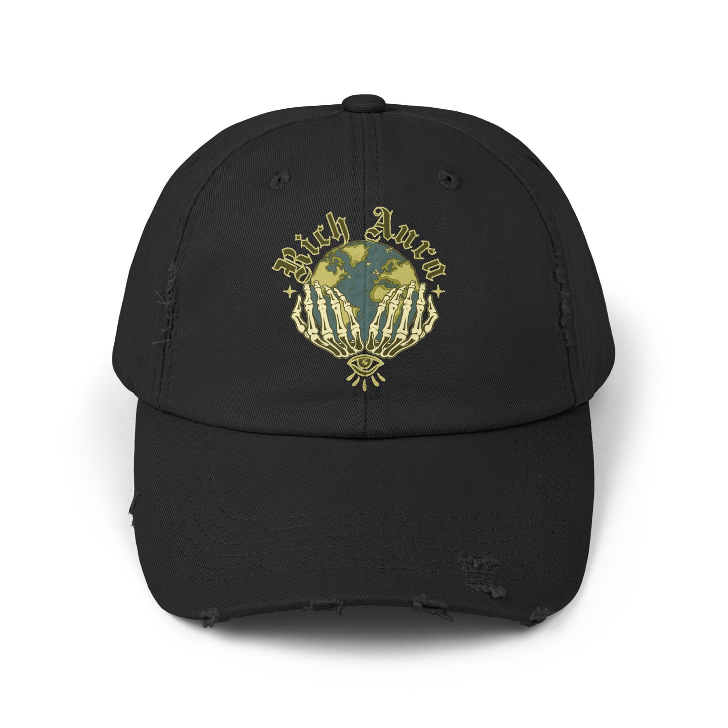 Rich Aura World Distressed Cap