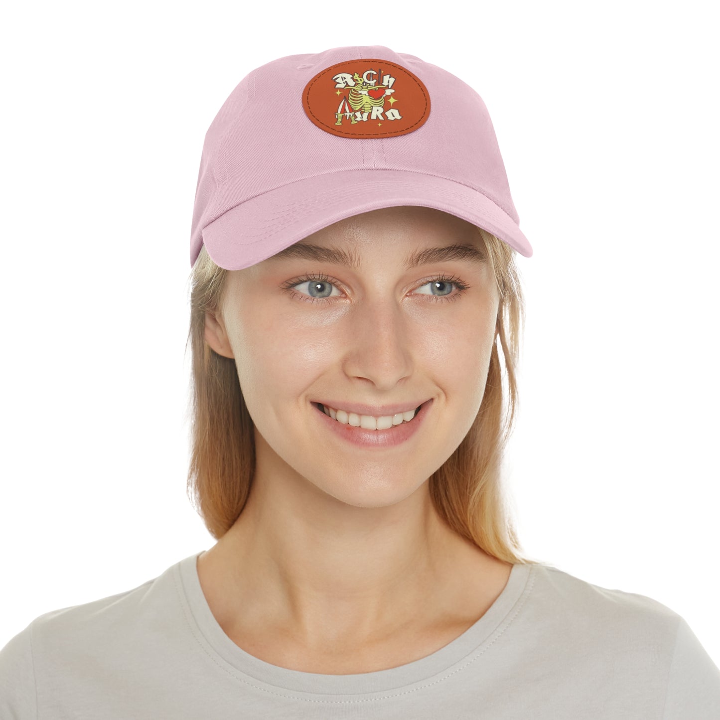 Rich Aura - Rich Love Dad Hat w/ Leather Patch (Round)